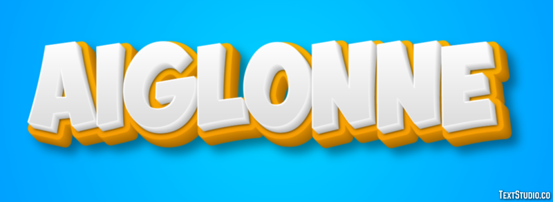 Aiglonne Effet de Texte