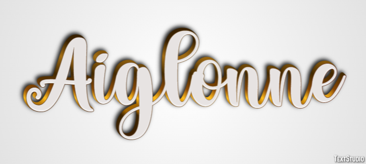 Aiglonne Efeito do texto