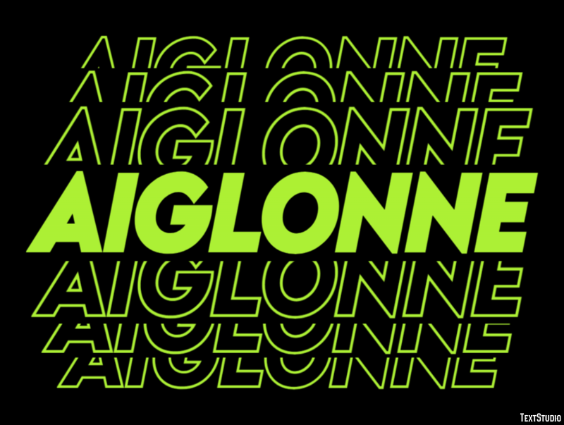 Aiglonne Effet de Texte