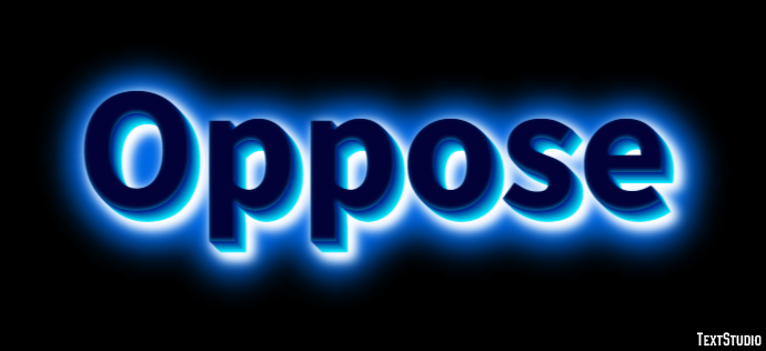 Oppose Эффект текста