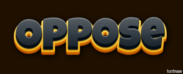Oppose Texteffekt