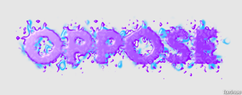 Oppose Texteffekt