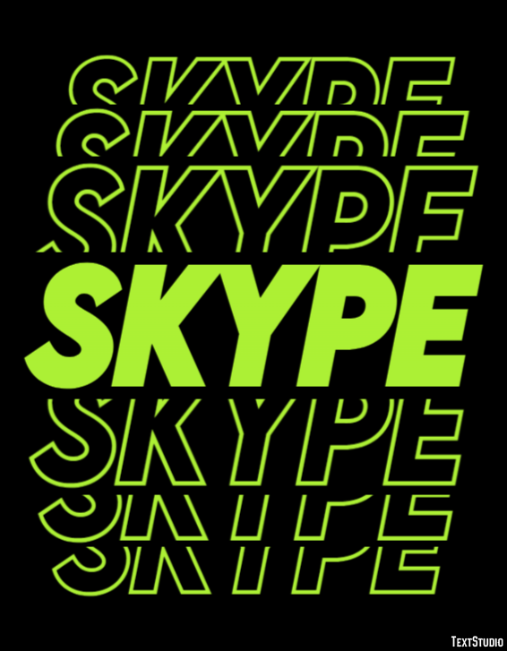 Skype Effet de Texte