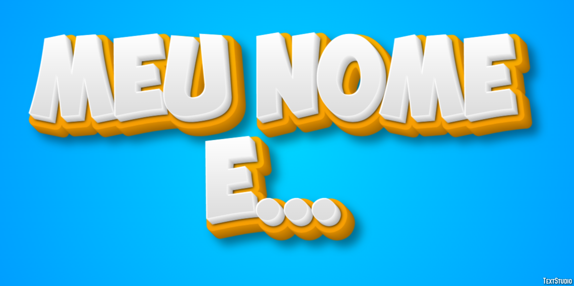 Meu nome é... Effet de Texte