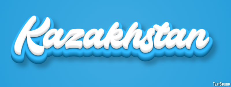 Kazakhstan Text Effect