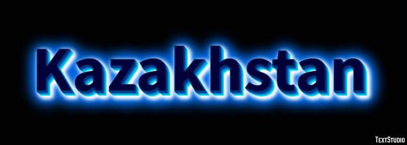 Kazakhstan Efecto de Texto