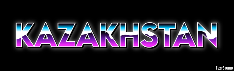 Kazakhstan Text Effect