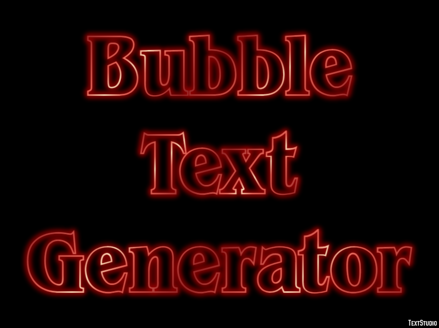 Bubble Text Generator Text effect