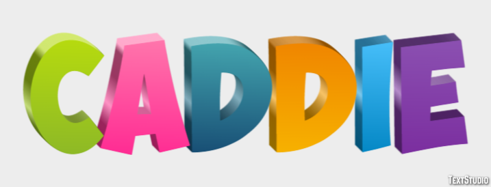 Caddie Effet de Texte