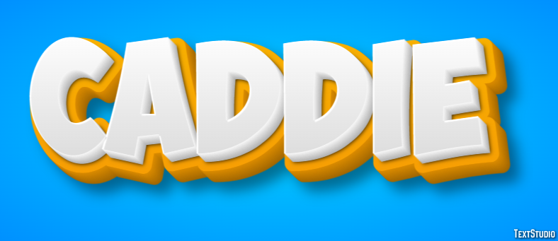 Caddie Text effect
