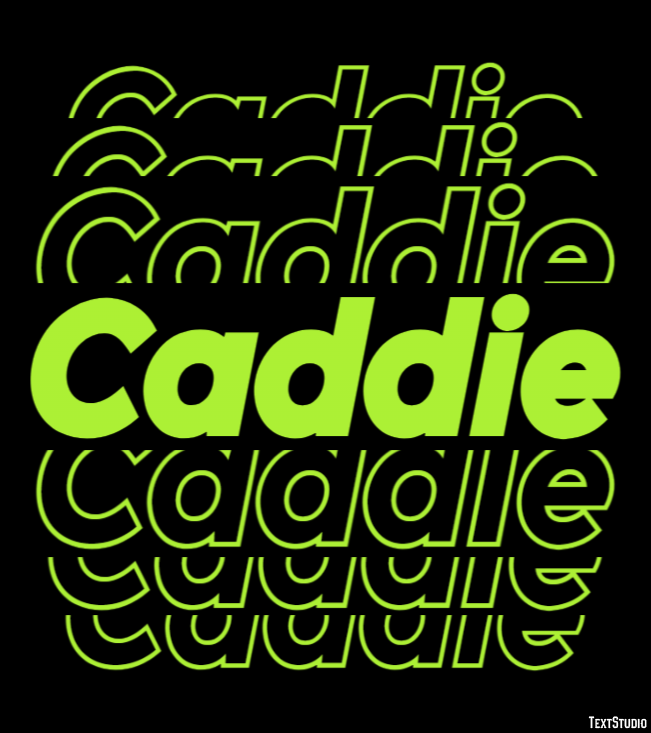 Caddie Text Effect