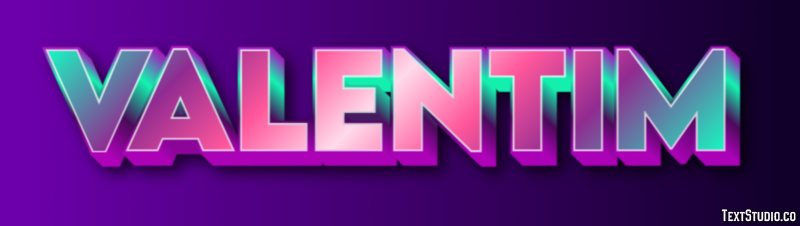 Valentim Text Effect