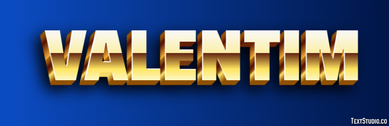 Valentim Text effect