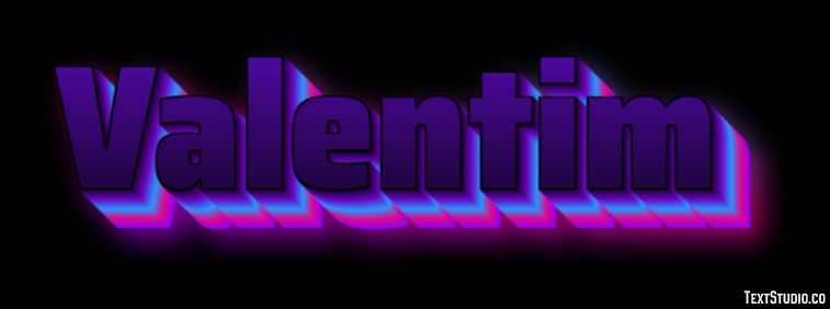 Valentim Text effect