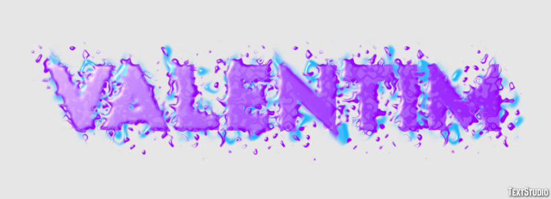 Valentim Text effect