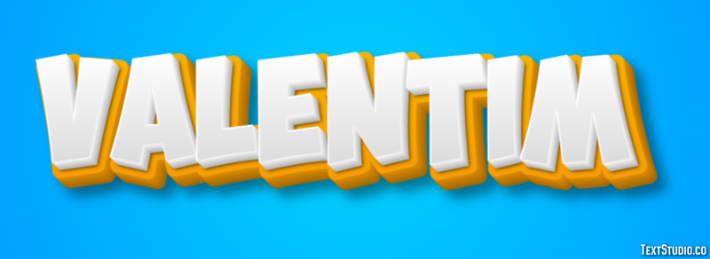 Valentim Text effect
