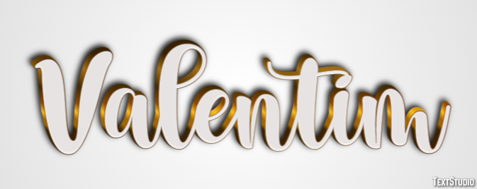 Valentim Text effect