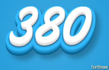 380 Text Effect