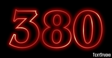 380 Efecto de texto