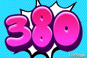380 Text Effect