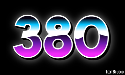 380 Text Effect