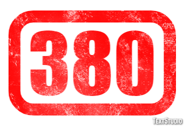380 Text Effect