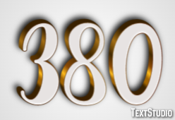 380 Efekt tekstowy