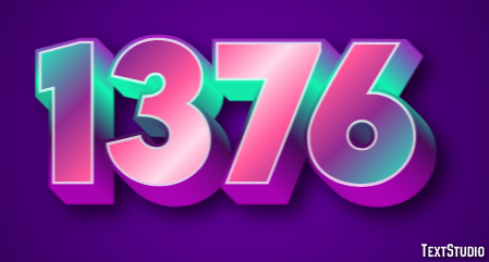 1376 Text Effect