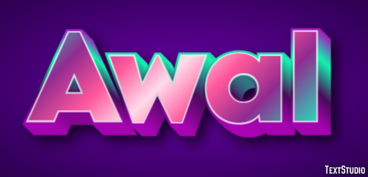 Awal Text Effect