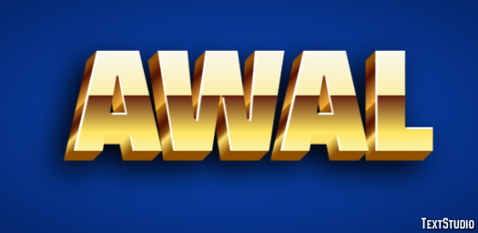 Awal Text effect