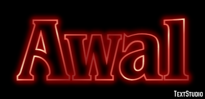 Awal Text effect