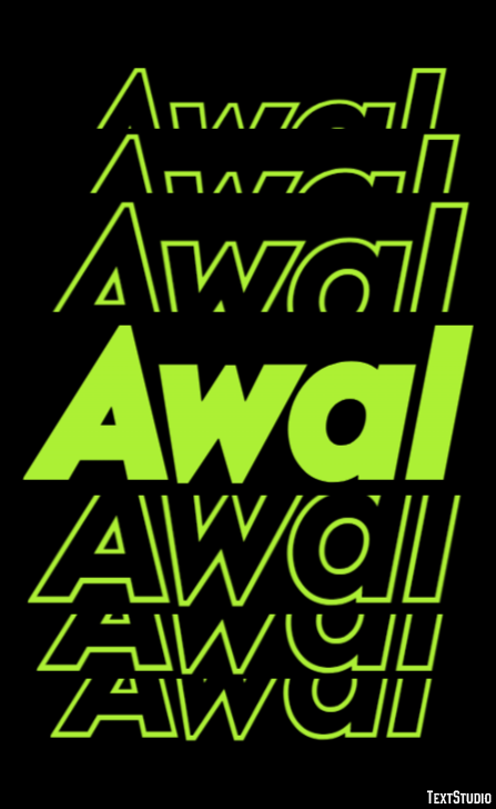 Awal Text effect