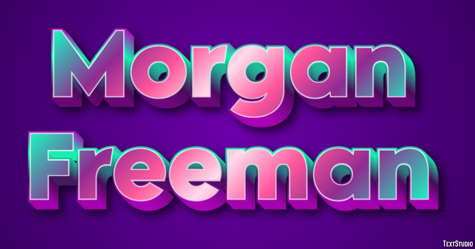 Morgan Freeman Effet de Texte