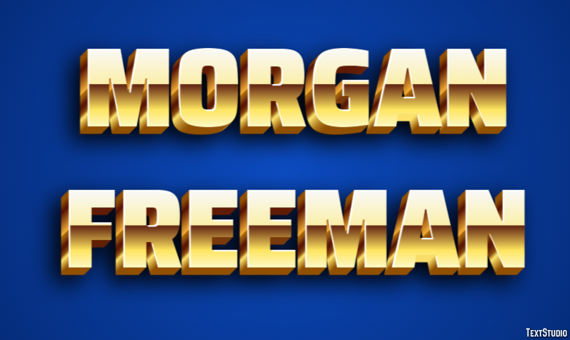Morgan Freeman Effet de Texte