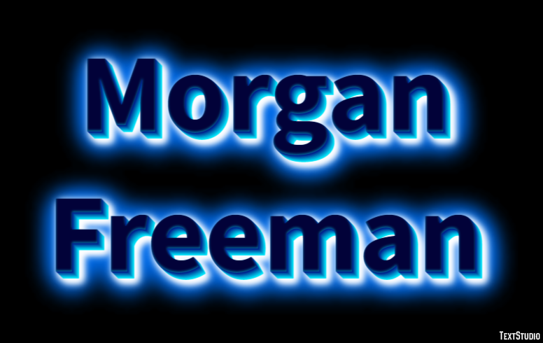 Morgan Freeman Effet de Texte