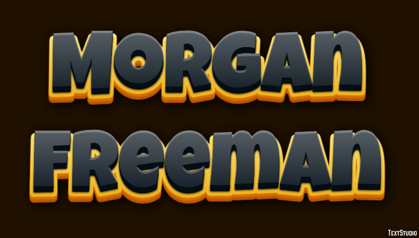Morgan Freeman Effet de Texte