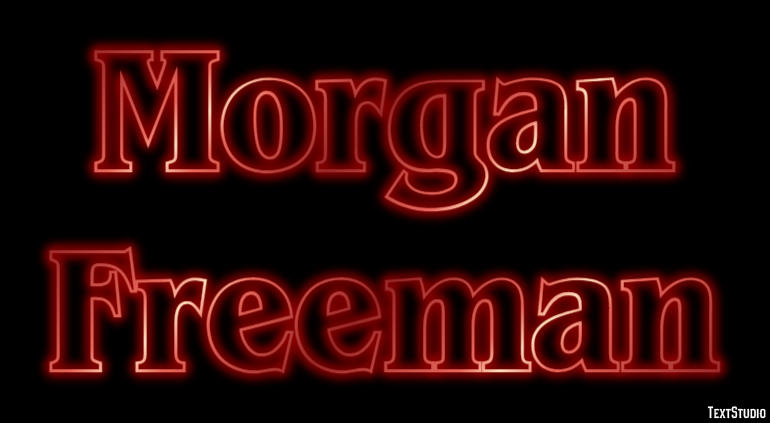 Morgan Freeman Effet de Texte