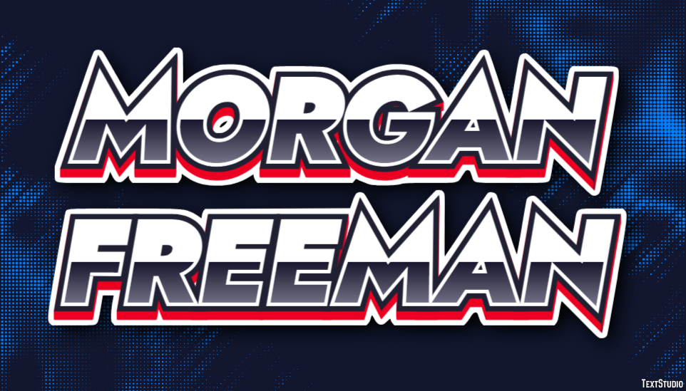 Morgan Freeman Effet de Texte