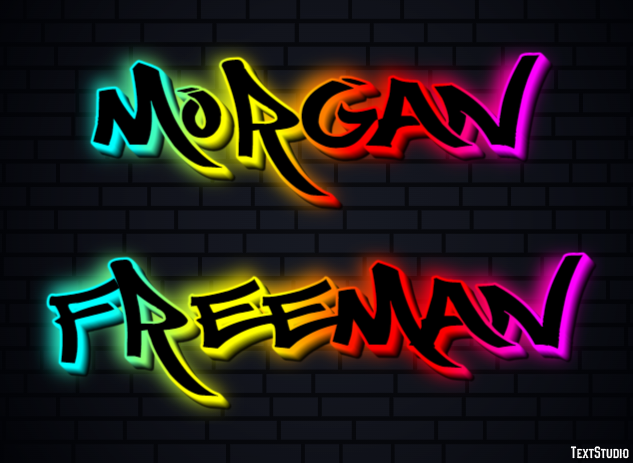 Morgan Freeman Effet de Texte