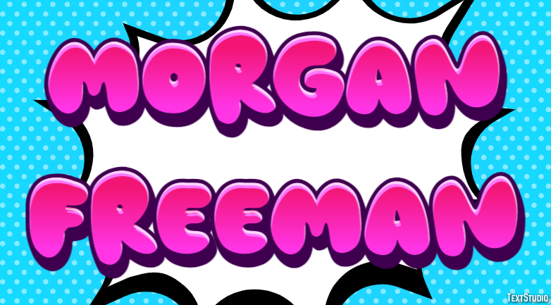 Morgan Freeman Effet de Texte
