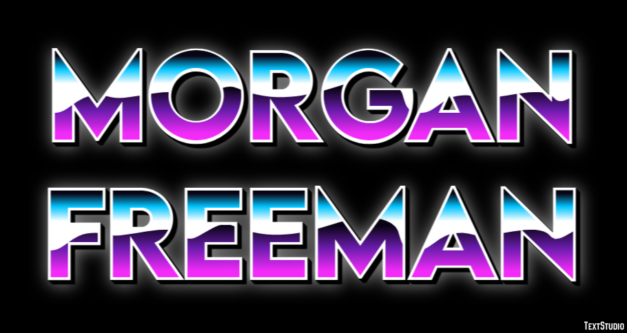 Morgan Freeman Effet de Texte