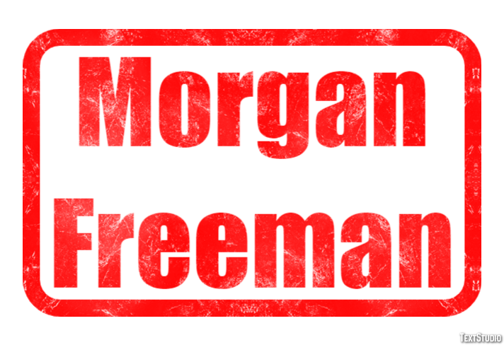 Morgan Freeman Effet de Texte