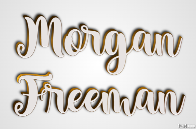 Morgan Freeman Effet de Texte