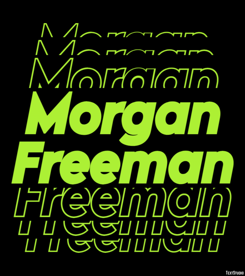 Morgan Freeman Effet de Texte