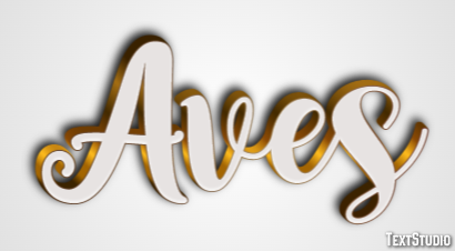 Aves Tekst Effect