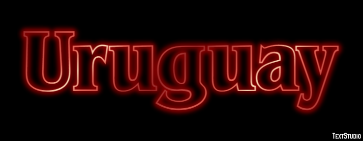 Uruguay テキスト効果