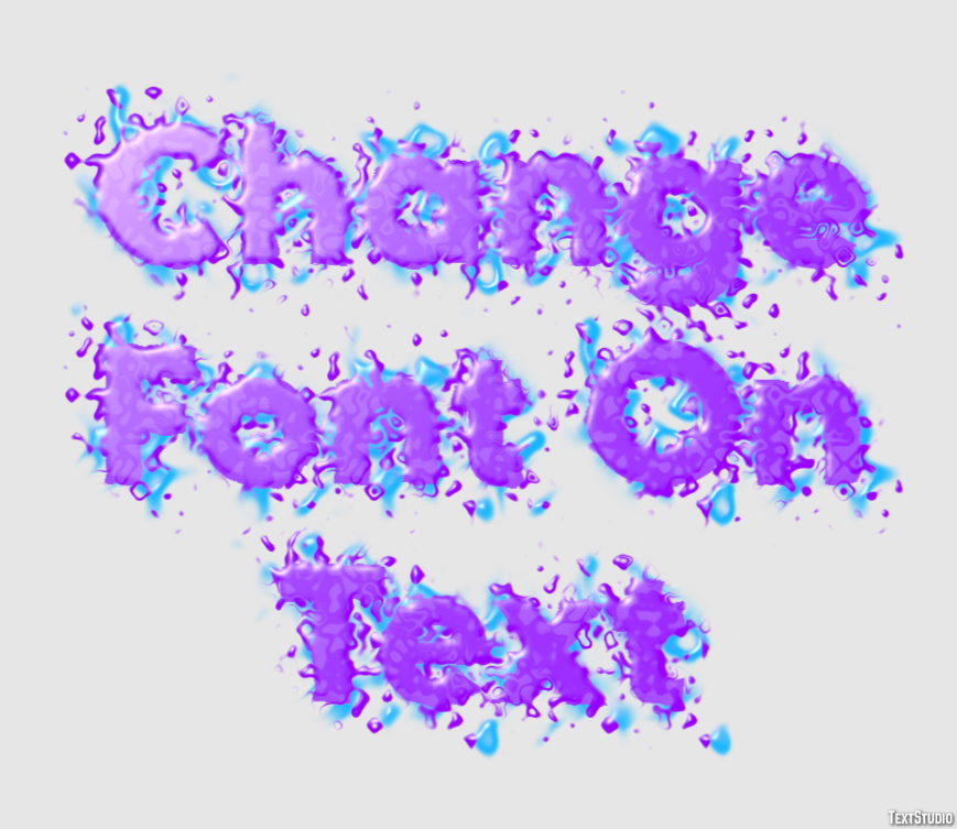 Change Font On Text テキスト効果