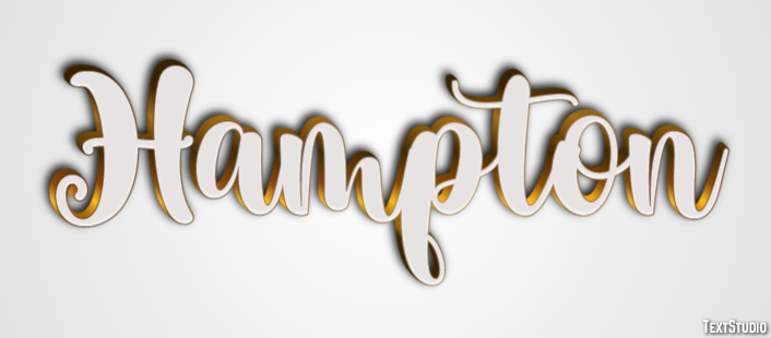 Hampton Tekst Effect