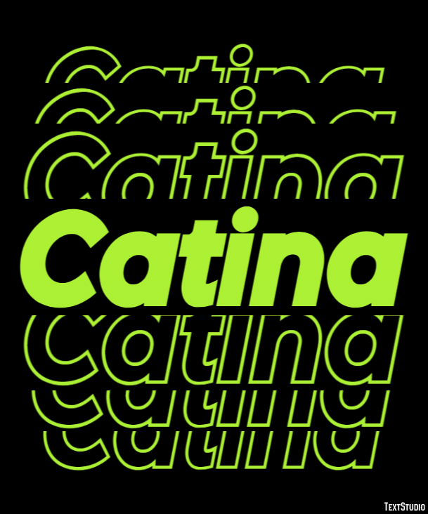 Catina Text effect