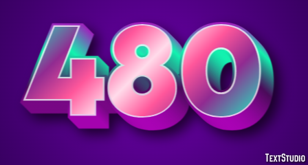 480 テキスト効果